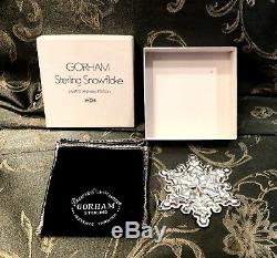 Gorham Sterling Silver 1971 Snowflake Christmas Ornaments (5) Original Boxes