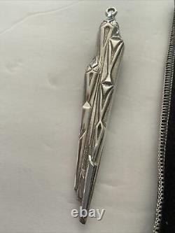 Gorham Sterling Silver 1973 Christmas Icicle Ornament With Pouch Beautiful
