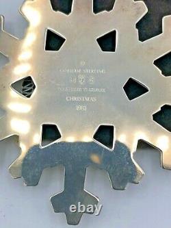 Gorham Sterling Silver 1981 Annual Snowflake Ornament, with box