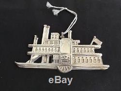 Gorham Sterling Silver 1985 Ahc Side Wheeler Riverboat Christmas Ornament