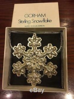 Gorham Sterling Silver Colectable Christmas Ornaments