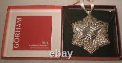 Gorham Sterling Silver Snowflake Christmas 2011 Forty-Second Annual Ornament