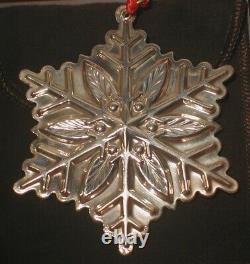 Gorham Sterling Silver Snowflake Christmas 2012 Forty-Third Annual Ornament