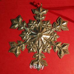 Gorham Sterling Silver Snowflake Ornament Mib 2000