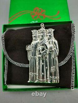 Gorham Wisemen Sterling Silver Christmas Figural Ornament Mint, Unused withbox, bag