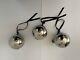Gucci Christmas Ornaments 3 Silver Balls With Sterling Silver Tops -Tom Ford Era