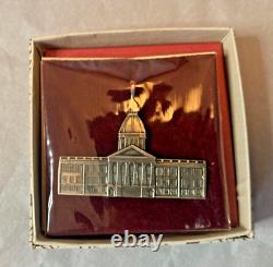 HAND & HAMMER SILVERSMITH Sterling STATE CAPITOL BUILDINGS ORNAMENTS Set of 4