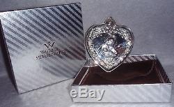 HTF 1993 Wallace 2nd Annual Grande Baroque Sterling Silver Heart Xmas Ornament