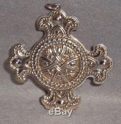 HTF 2000 TOWLE 1st Annual Celtic Sterling Silver Xmas Ornament Pendant Medallion
