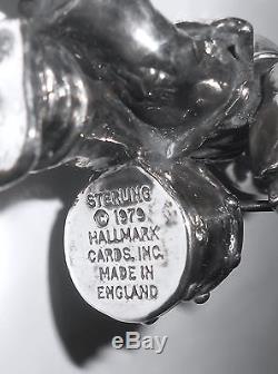 Hallmark Christmas Ornament Vintage Sterling Silver Drummer Boy 1979 England