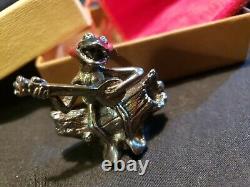 Hallmarks Little Gallery Sterling silver Christmas Ornament Kermit The Frog Very