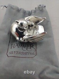 Hand & Hammer America at Peace Sterling Silver Ornament Pendant with Box