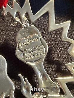 Hand Hammer Dr Seuss Sterling Silver Christmas Ornament Extremely Rare