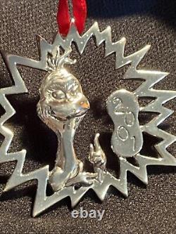 Hand Hammer Dr Seuss Sterling Silver Christmas Ornament Extremely Rare