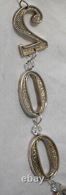Harry Smith Maine Sterling Silver Christmas Ornament 2000 Millennium Drop Icicle