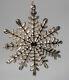 Harry Smith Sterling Silver Snowflake Christmas Ornament Scarce Design Ruby Dust