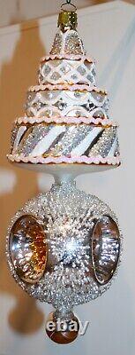 Heartfully Yours BRIDAL BOUNTY Glass Ornament RADKO Reflector Vintage Style $184