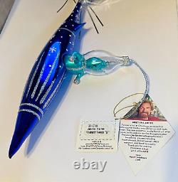Heartfully Yours Ornament VANDER VOOM Blue Glass Italian New Tags Ltd Ed #74/90