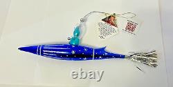Heartfully Yours Ornament VANDER VOOM Blue Glass Italian New Tags Ltd Ed #74/90
