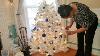 How To Decorate A White Christmas Tree With Blue Silver And White Ornaments