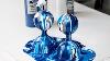 How To Make Silver And Blue Acrylic Pour Christmas Ornaments Diy Holiday Decor Clean Pour