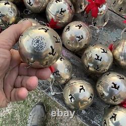 Huge Lot International Silver Silverplate Ornaments And Bells 1994-1998 Dates