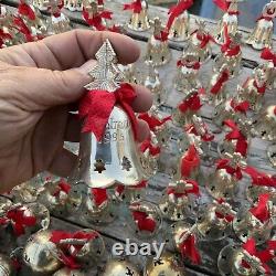 Huge Lot International Silver Silverplate Ornaments And Bells 1994-1998 Dates