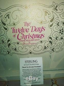 International Silver 12 Days Of Christmas Sterling Silver Ornaments