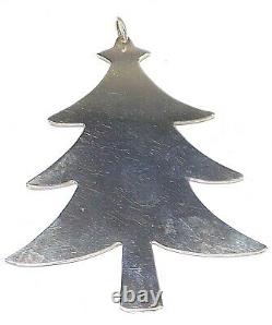 James Avery Sterling Silver Rare Retired Christmas Tree Ornament No Monograms