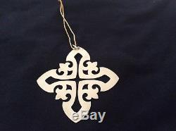 James Avery Sterling Silver Stylistic Cross Christmas Ornament Decoration