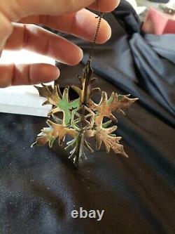 Janna Thomas Sterling silver Christmas Ornament 3d Snowflake Extremely Rare