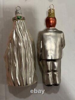 LOT OF 2 Patricia Breen CHARLESTON BRIDE SMITTEN GROOM Christmas Ornaments