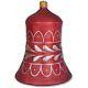 Large Bell Christmas Ornament Outdoor Fiberstone Sculpture Handcrafted USA 31H