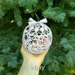 Large Christmas tree Decorations Ornaments Balls Set Handmade Elegant Baubles 3d