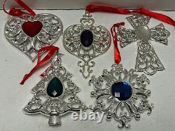 Lenox Christmas ornaments lot silver plated