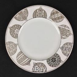 Lenox Federal Platinum EIGHT (8) Christmas Ornament Accent Luncheon Plates
