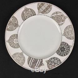 Lenox Federal Platinum EIGHT (8) Christmas Ornament Accent Luncheon Plates