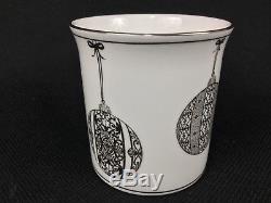 Lenox Federal Platinum EIGHT (8) Christmas Ornament Mugs