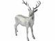 Libra Silver Stag Sculpture Deer Animal Ornament Decoration