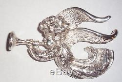 Lincoln Mint Charmers Series 1972 Sterling Silver Angel Xmas Ornament Medallion