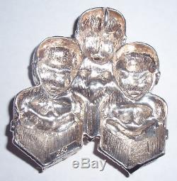 Lincoln Mint Charmers Series 1972 Sterling Silver Choir Xmas Ornament Medallion