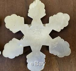 Lot 5 1994 1998 Gorham Sterling Silver Christmas Tree Snowflake Ornament VTG