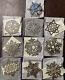 Lot Of 10 MMA Sterling Silver Snowflake Ornaments 1991-2000 Metropolitan Museum