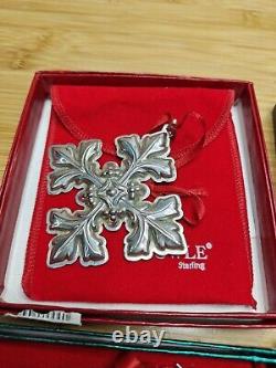 Lot Of 4 Towle Sterling Silver Christmas Ornaments