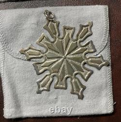 Lot Of 9 MMA Sterling Silver Snowflake Ornaments 1972-1980 Metropolitan Museum
