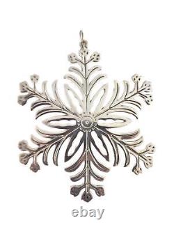 Lot of 3 MMA Sterling Silver Snowflake Ornaments #18718