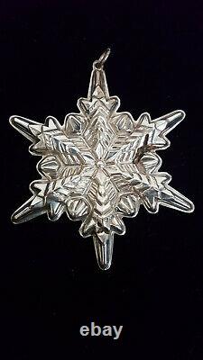 Lot of 6 6 Gorham Sterling Silver (. 925) Christmas Ornaments Snowflakes