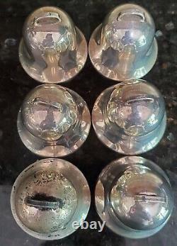 Lot of 6 Sterling Silver CHRISTMAS BELL Ornaments 1968-1975 WEBSTER andcJJ