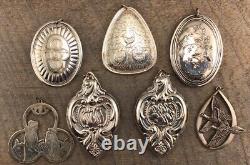 Lot of 7 Sterling Silver 925 Christmas Ornaments Lunt, Towle, Wallace +