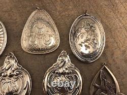 Lot of 7 Sterling Silver 925 Christmas Ornaments Lunt, Towle, Wallace +